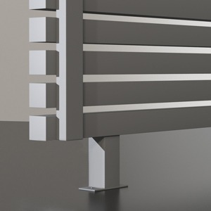 Трубчатый вертикальный радиатор 40x40 V, 2 секции, 2000/90/70